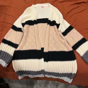 Stripped Cardigan